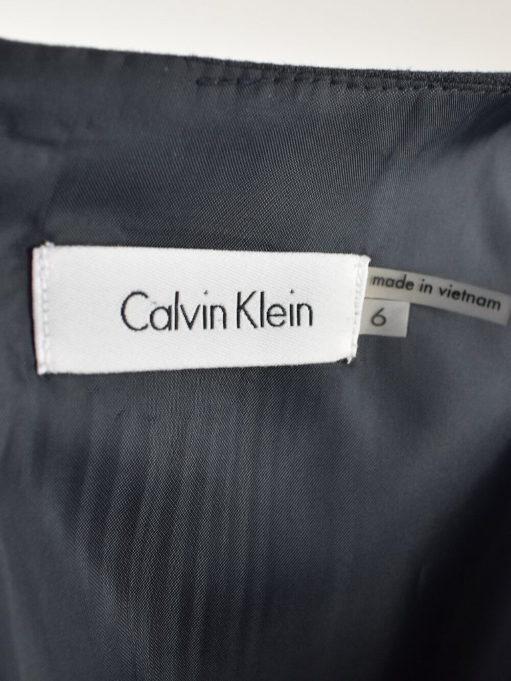 Calvin Klein Cowl Neck Draped Sheath Dress - 6 - Picture 9 of 9